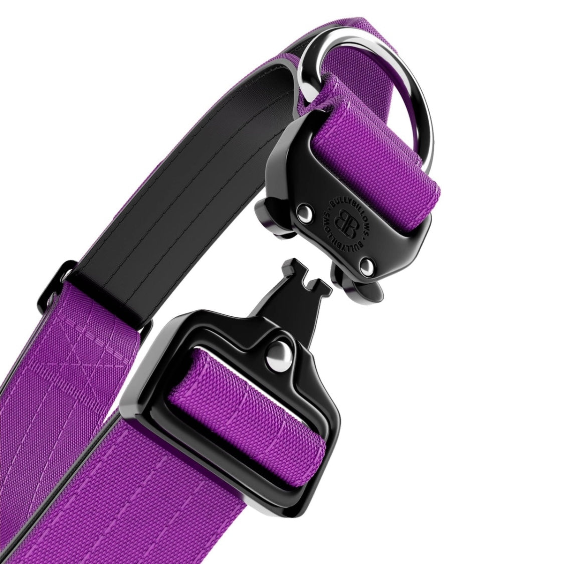Purple - 4cm Combat® Collar | With Handle & Rated Clip