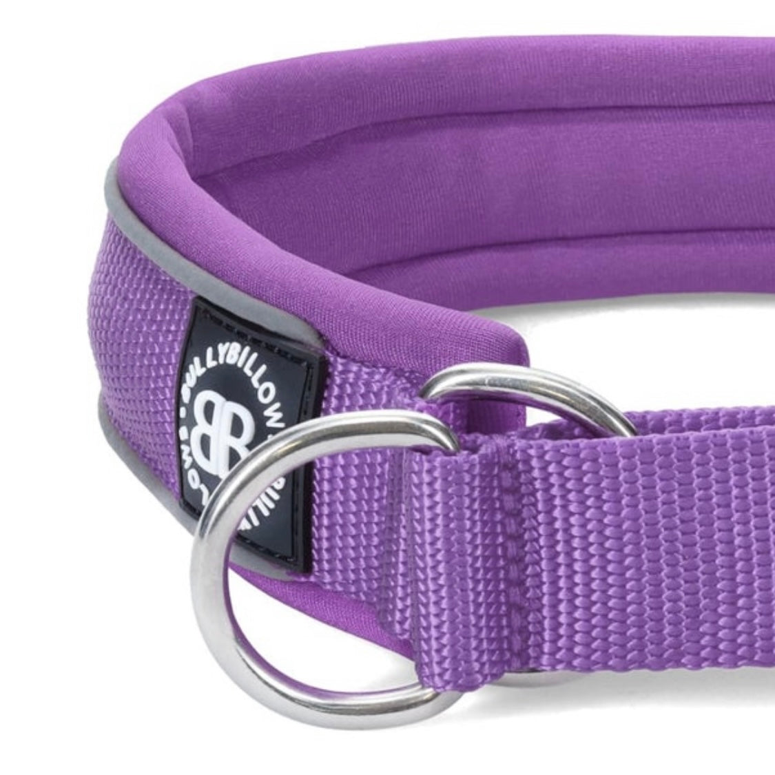 4cm Slip on Collar | Soft Padded & Reflective - Purple v2.0