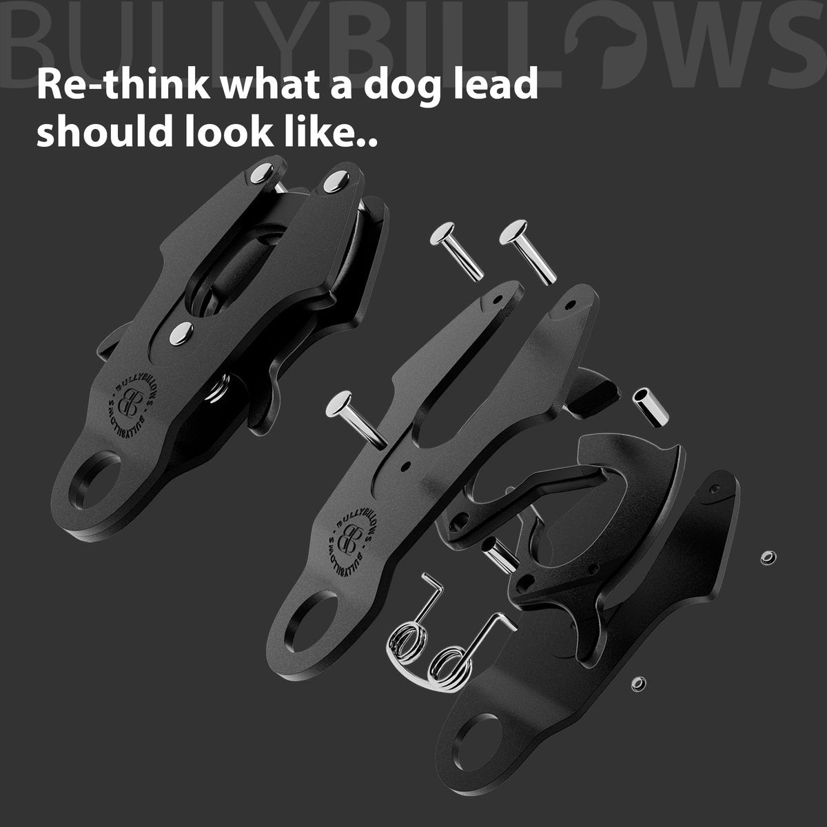 Red - Swivel Combat Lead | Anti-Tangle & Secure Clip