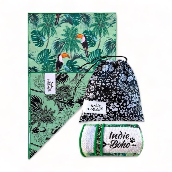 Tropical Toucan Pet Travel & Bath Towel