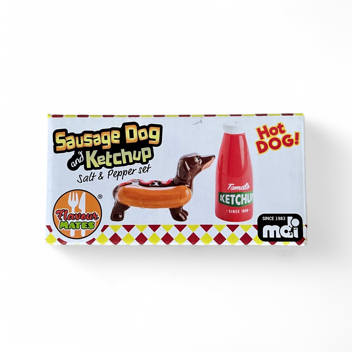Sausage Dog & Ketchup Salt & Pepper Shaker Set