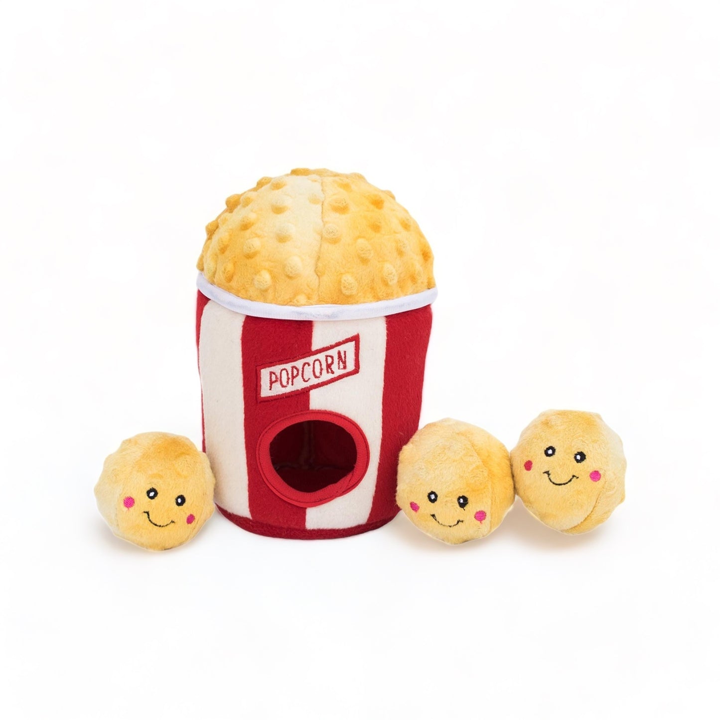 Popcorn Bucket Interactive Burrow Dog Toy