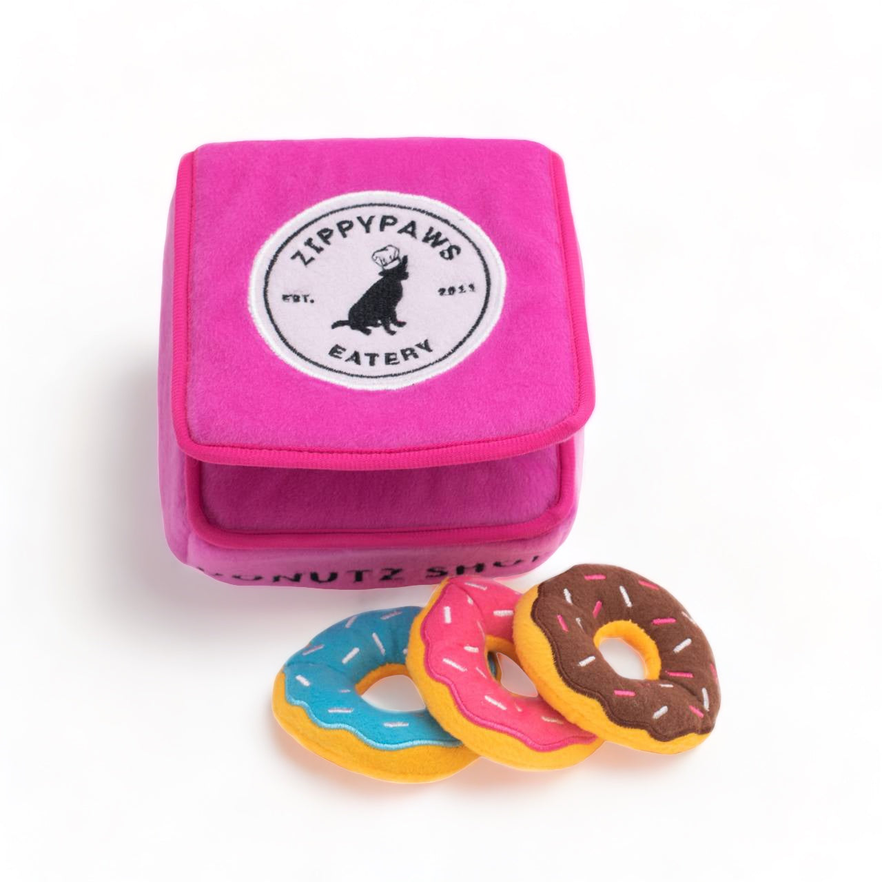 Donutz Box Interactive Burrow Dog Toy