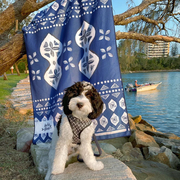 Noosa Nights Dog Travel and Bath Towel - Harvey & Lola