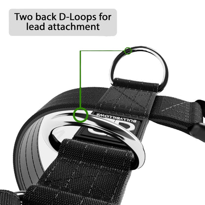 TRI-Harness® | Anti-Pull, Adjustable & Durable - Dog Trainers Choice - Black v2.0