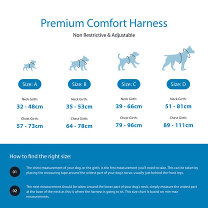 Premium Comfort Harness | Non Restrictive & Adjustable - Purple v2.0