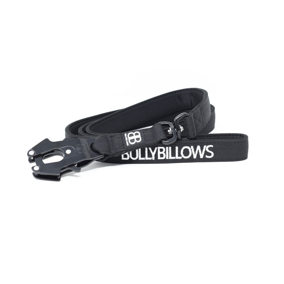 1.4m Swivel Combat Lead | Neoprene Lined, Secure Rated Clip with Soft Handle - Black