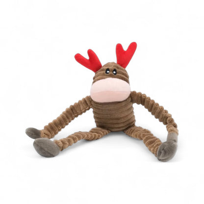 Reindeer Holiday Crinkle Dog Toy