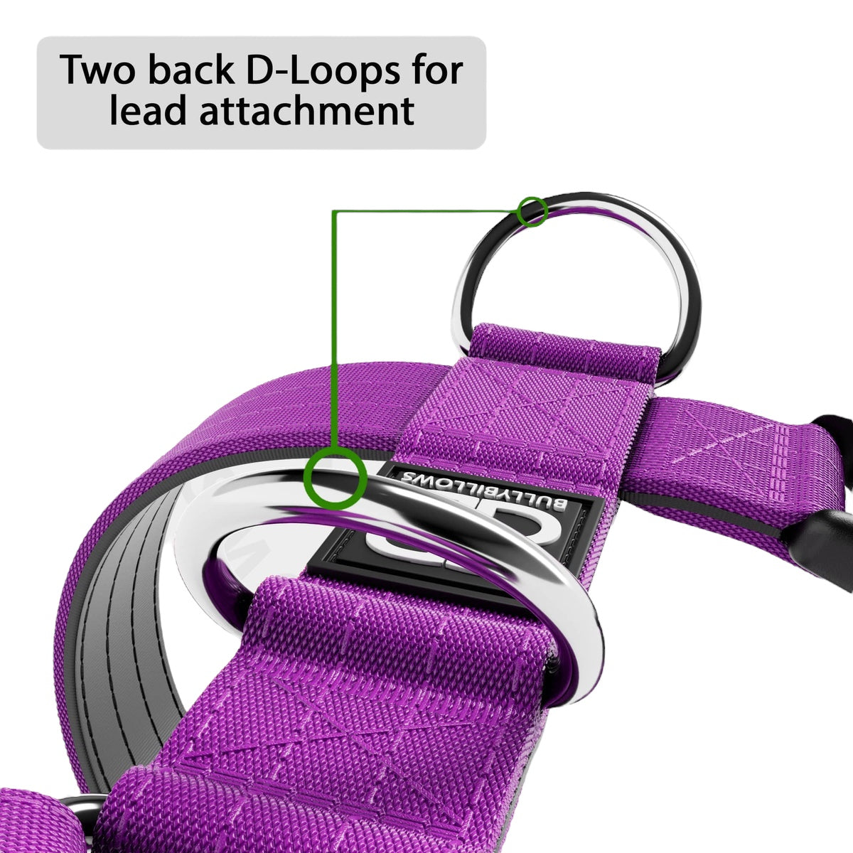TRI-Harness® | Anti-Pull, Adjustable & Durable - Dog Trainers Choice -  Purple v2.0