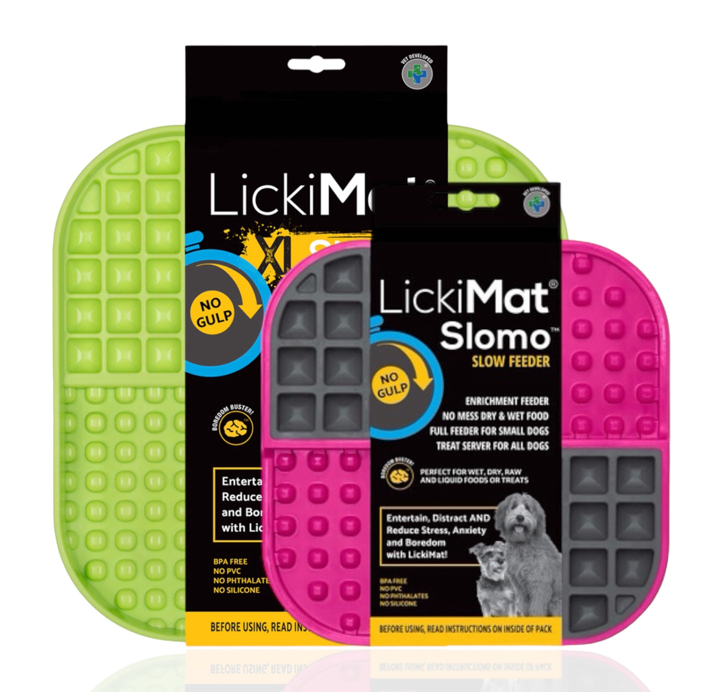 SloMo Wet & Dry Combo Slow Feeder Lick Mat