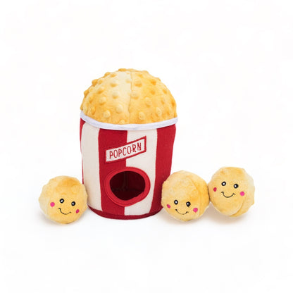 Popcorn Bucket Interactive Burrow Dog Toy