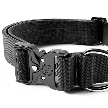 Combat Dog Collar 4cm | NO HANDLE & Rated Clip v2.0