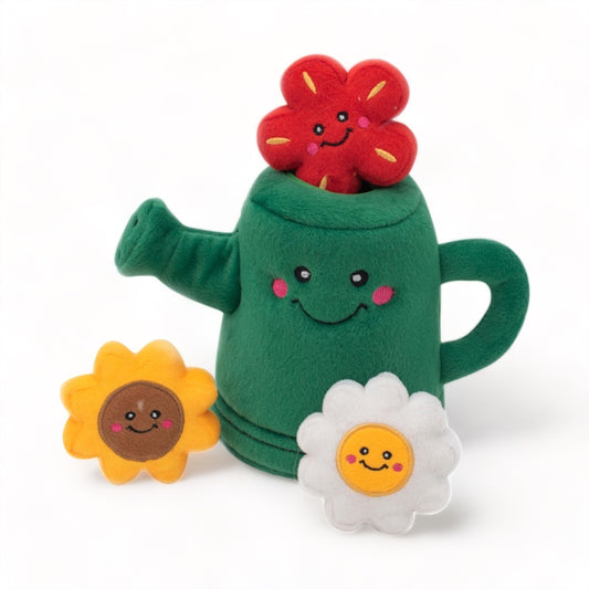 Watering Can + 3 Flowers Interactive Burrow Dog Toy